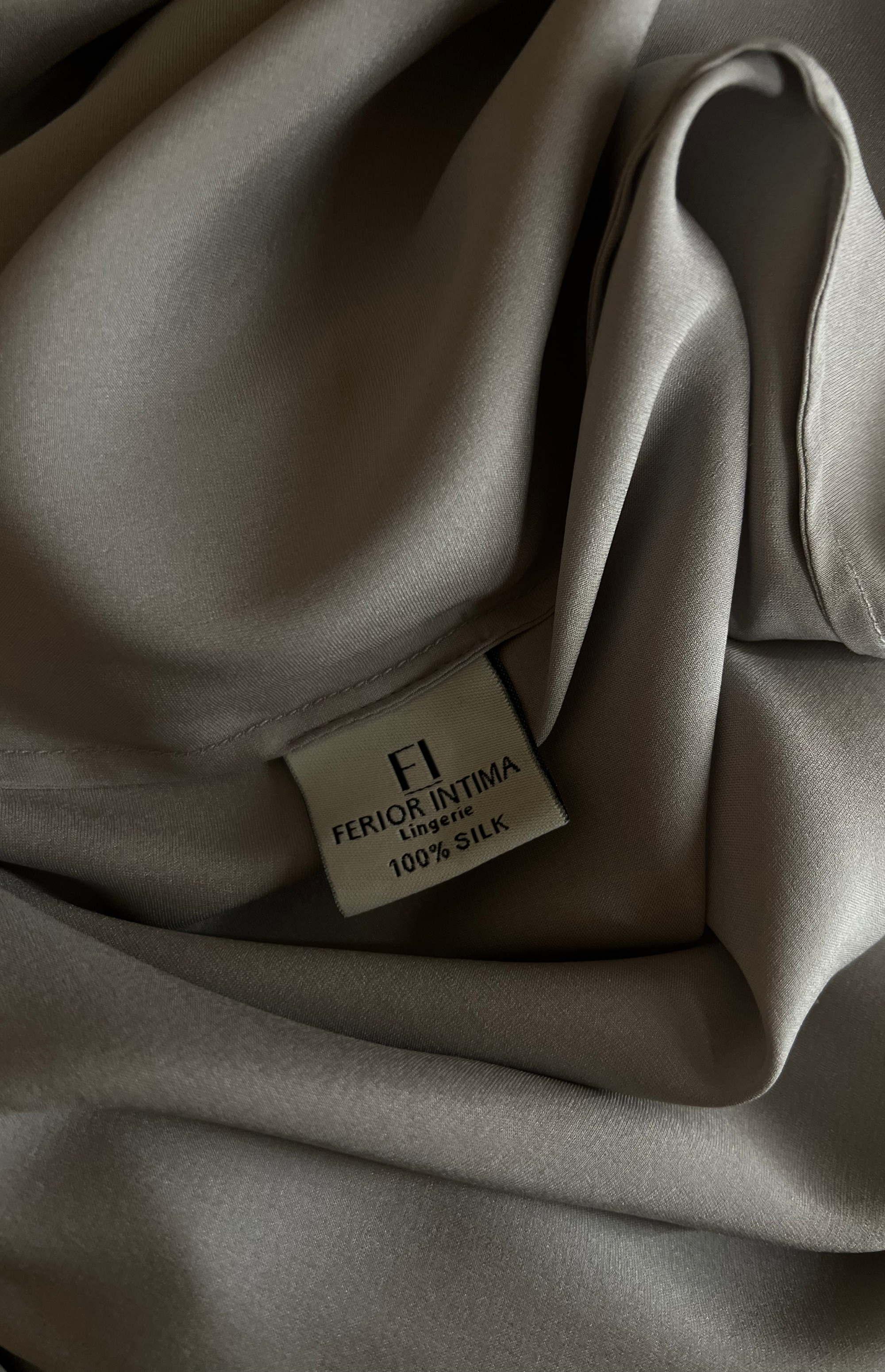 GRIGIO CORTO šilkinis kimono