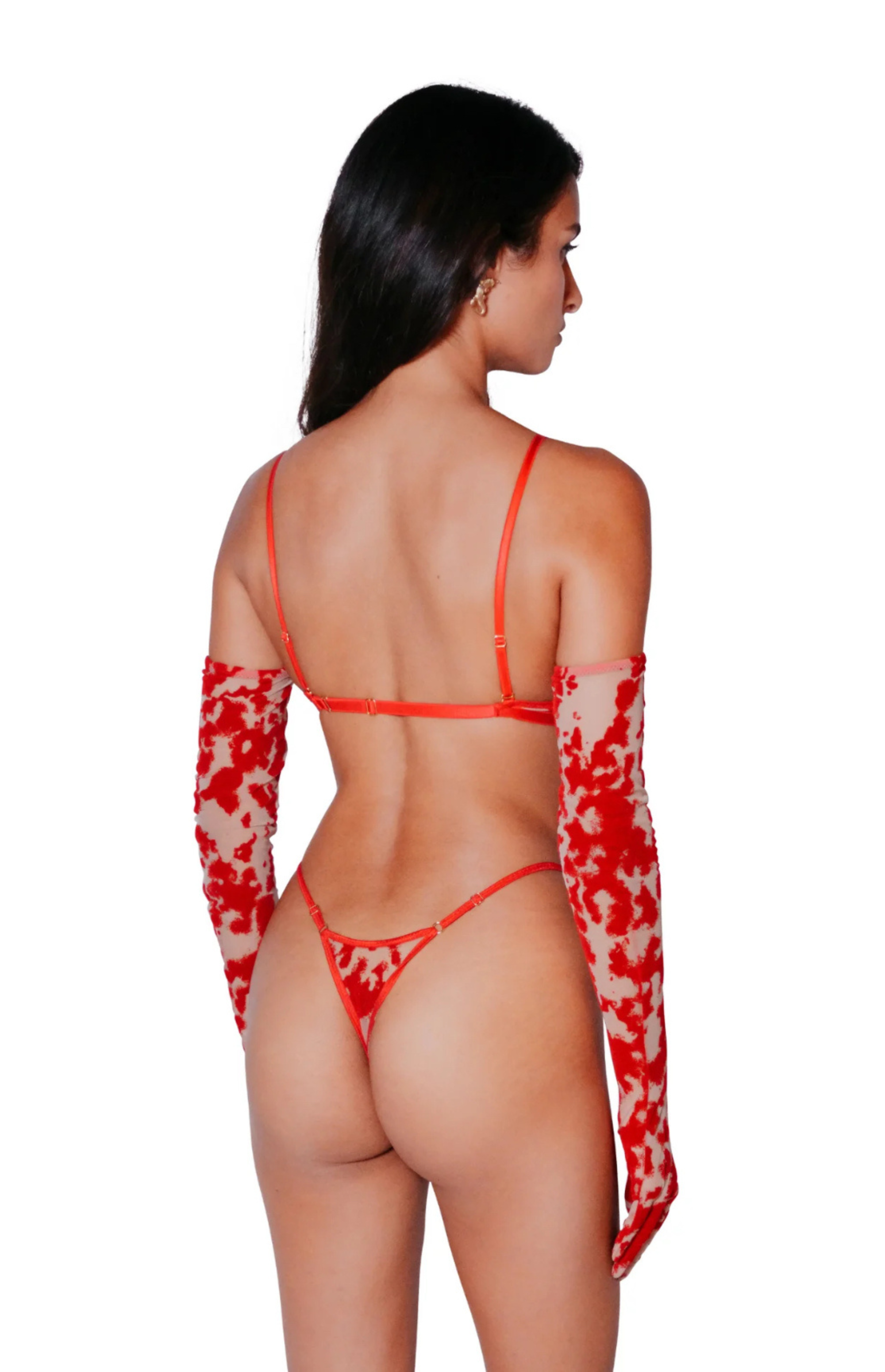 HARLOW RED pirštinės