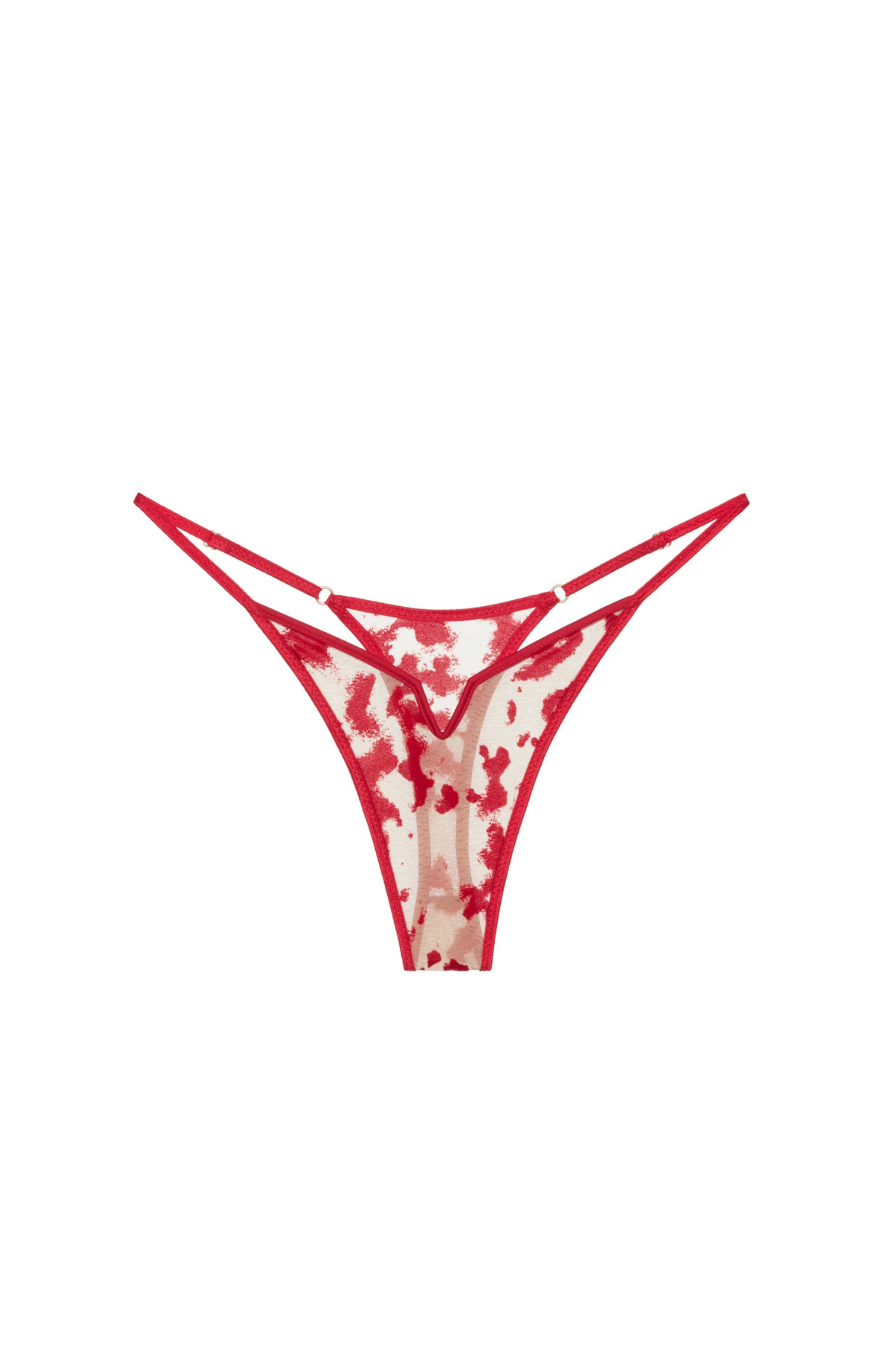 HARLOW RED V-string kelnaitės