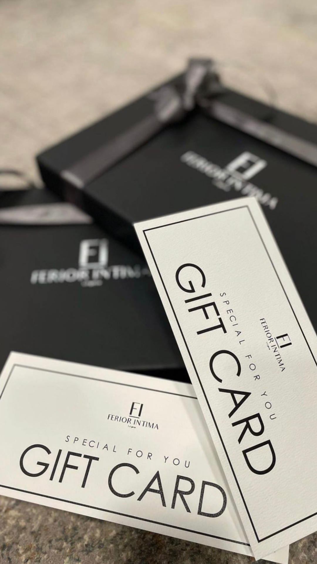 FERIOR INTIMA paper gift voucher